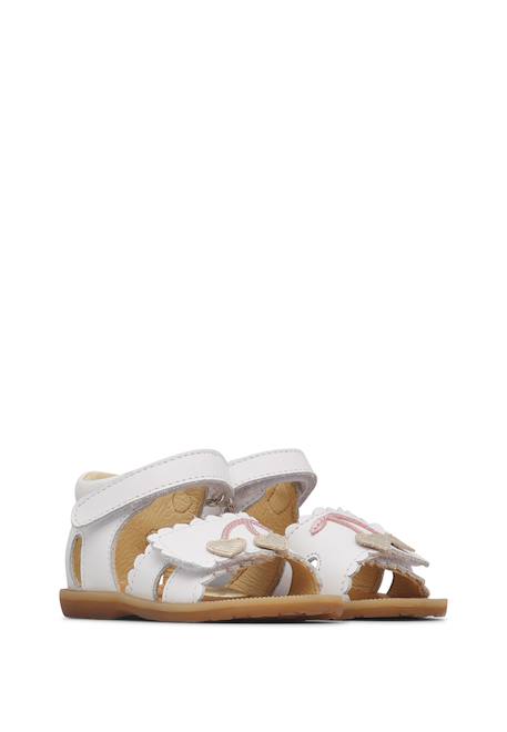 Sandales en cuir lillu Blanc- 2 - vertbaudet enfant 