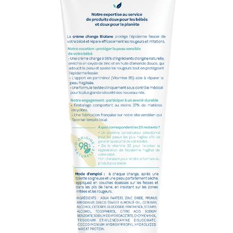 Crème change 100ml Blanc 3 - vertbaudet enfant 