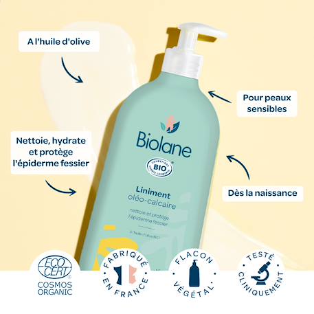 Liniment oléo-calcaire certifié biologique 500ml Vert 4 - vertbaudet enfant 