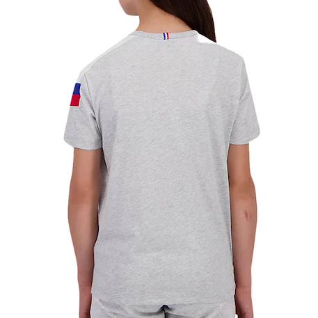 T-shirt fille n°1 chiné Gris 2 - vertbaudet enfant 