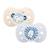 Sucette anatomique animaux - 6-18 mois - lot de 2 Bleu + beige+Jaune + beige+Vert + beige 1 - vertbaudet enfant 