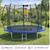 Trampoline rond ø 300cm avec filet de sécurité et échelle - fpr 300 Bleu 2 - vertbaudet enfant 