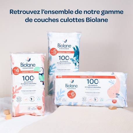 Couches culottes écologiques taille 4 de 8 à 15kg - 42 couches Blanc 6 - vertbaudet enfant 