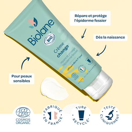 Crème change certifiée biologique 100ml Vert 4 - vertbaudet enfant 