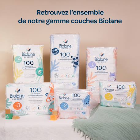Couches écologiques taille 1 de 2 à 5kg - 28 couches Blanc 6 - vertbaudet enfant 