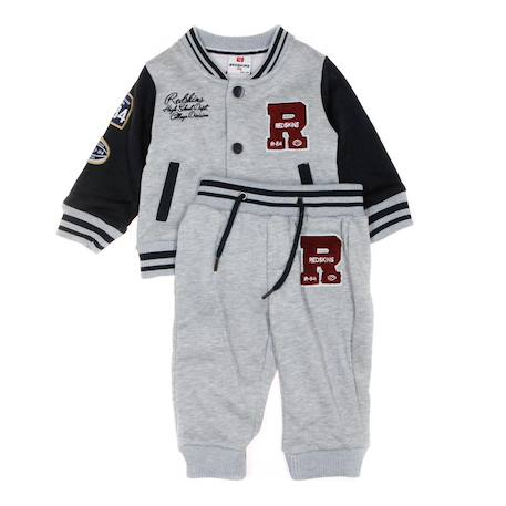 Ensemble de jogging Gris+Marine 1 - vertbaudet enfant 