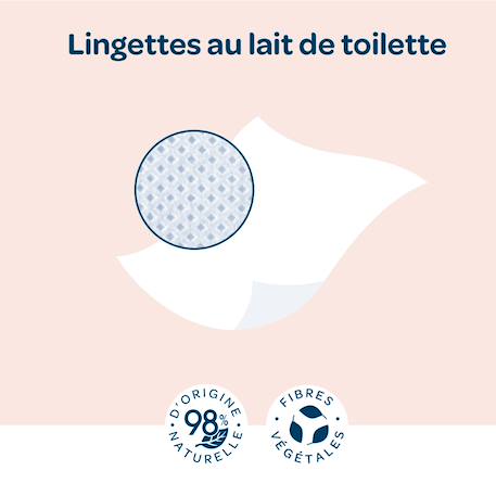 Lingettes au lait de toilette Blanc 3 - vertbaudet enfant 