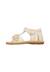 Sandales en cuir et en daim quarzo Blanc crème-+Rose poudré- 3 - vertbaudet enfant 