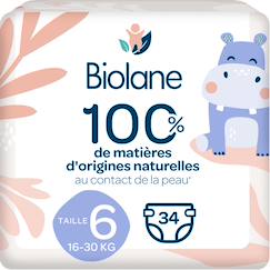 -Couches écologiques taille 6 de 16+kg - 34 couches