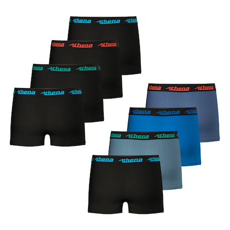Lot de 8 boxers garçon my petit prix Noir-marine-gris-bleu+Noir-noir-noir-noir-noir-bleu-bleu-rouge 3 - vertbaudet enfant 