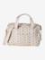 Sac à langer COLINA gaze de coton blanc imprimé+cappuccino+Teddy 1 - vertbaudet enfant 