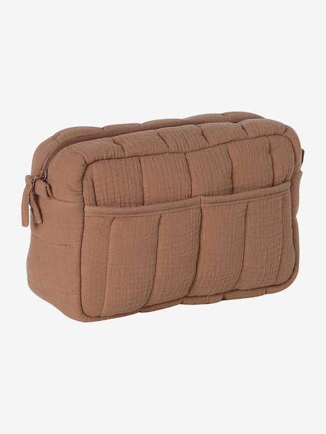 Sac à langer COLINA gaze de coton cappuccino+Teddy 5 - vertbaudet enfant 