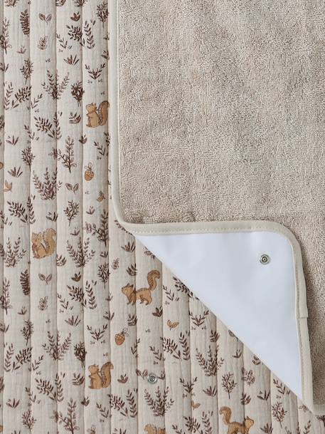 Tapis à langer de voyage cappuccino+Minisaurus 4 - vertbaudet enfant 