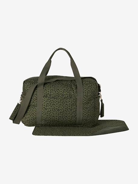 Sac à langer CATALINA 48 h beige imprimé+ficelle+kaki 20 - vertbaudet enfant 