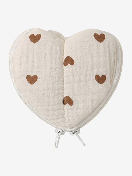Sac à langer COLINA gaze de coton blanc imprimé+cappuccino+Teddy 9 - vertbaudet enfant 