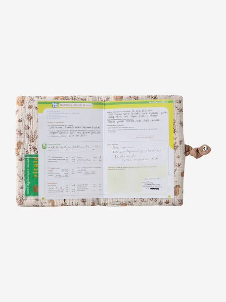 Protège carnet de santé en gaze de coton cappuccino 2 - vertbaudet enfant 