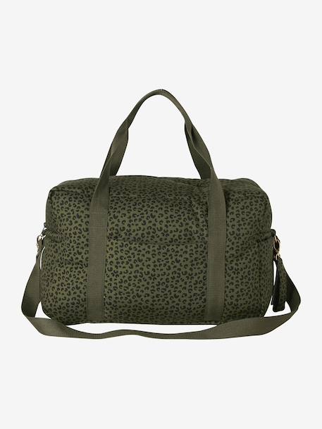 Sac à langer CATALINA 48 h beige imprimé+ficelle+kaki 19 - vertbaudet enfant 