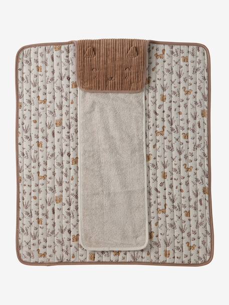 Tapis à langer de voyage cappuccino+Minisaurus 2 - vertbaudet enfant 