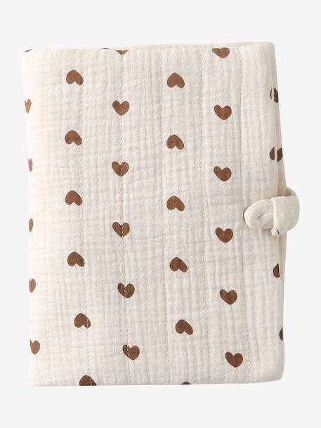 Protège carnet de santé en gaze de coton cappuccino+ficelle+Hygge 3 - vertbaudet enfant 
