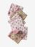 Lot de 6 lingettes lavables blanc imprimé+ficelle+Nuages 2 - vertbaudet enfant 