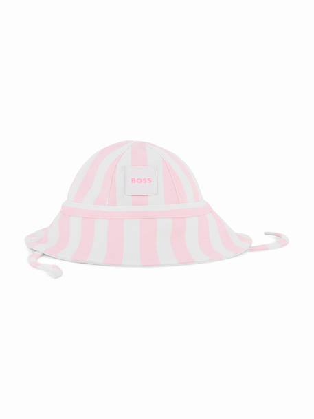 Bob avec attaches Blanc / rose 1 - vertbaudet enfant 