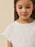 T-shirt fille en coton biologique - collection junior Ecru 3 - vertbaudet enfant 