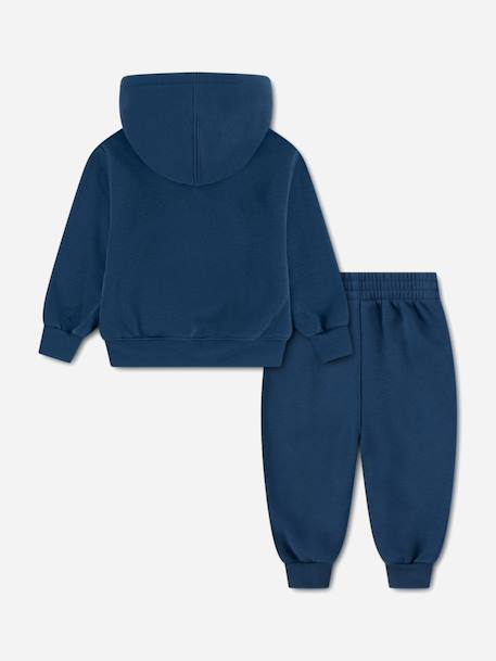 Ensemble deux pièces pour bébé sweat à capuche et pantalon en molleton Bleu foncé 2 - vertbaudet enfant 