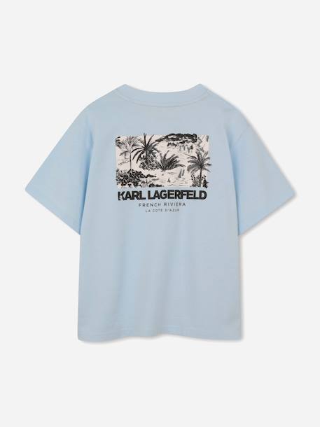 T-shirt  à manches courtes Bleu country air+Noir 2 - vertbaudet enfant 