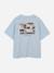 T-shirt  à manches courtes Bleu country air+Noir 2 - vertbaudet enfant 