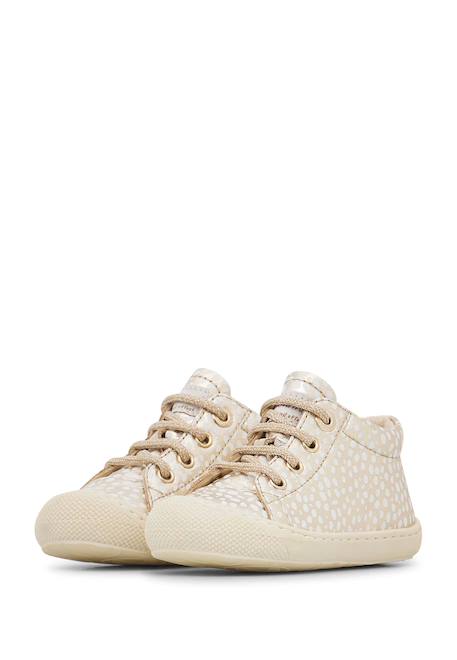Chaussures premiers pas en cuir laminé cocoon Platine- 5 - vertbaudet enfant 