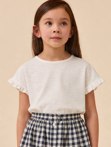 Fille-T-shirt, sous-pull-T-shirt-T-shirt fille en coton biologique - collection junior