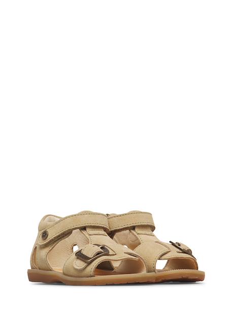 Sandales en suède quarzo Beige-+Vert- 2 - vertbaudet enfant 