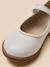 Babies en cuir irisé fille Blanc casse+Dore 6 - vertbaudet enfant 