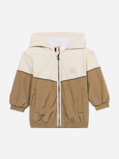 Blouson à capuche Taupe 1 - vertbaudet enfant 