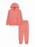 Ensemble deux pièces pour enfant sweat à capuche et pantalon Lilas+Orange+Rose moyen 4 - vertbaudet enfant 