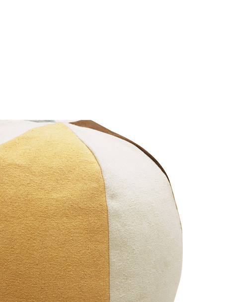Pouf enfant en coton ball Naturel, bleu vintage, miel, toffee 6 - vertbaudet enfant 