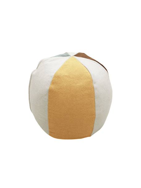 Pouf enfant en coton ball Naturel, bleu vintage, miel, toffee 5 - vertbaudet enfant 