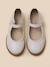 Babies en cuir irisé fille Blanc casse+Dore 3 - vertbaudet enfant 