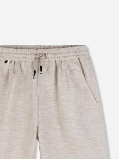 Short en lin Ivoire 3 - vertbaudet enfant 