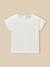 T-shirt fille en coton biologique - collection junior Ecru 2 - vertbaudet enfant 