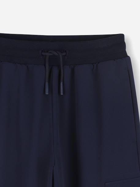 Cargo taille élastique Bleu foncé 3 - vertbaudet enfant 