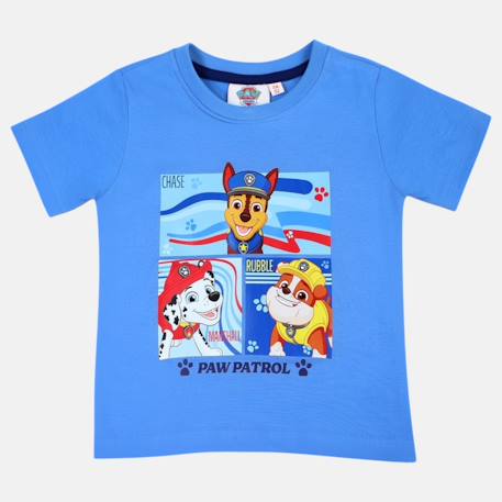 T-shirt manches courtes enfant imprimé pat patrouille Bleu+Marine 4 - vertbaudet enfant 