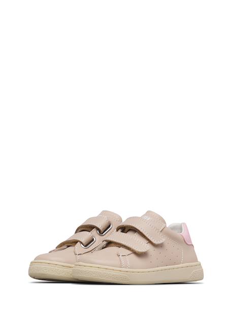 Baskets en cuir hasselt 2 vl. Beige-rose+Céleste-+Marine- 5 - vertbaudet enfant 