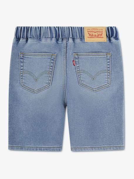Short taille élastique Bleu foncé+Stone blue denim 4 - vertbaudet enfant 