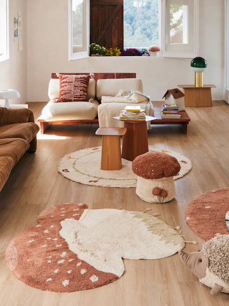 Pouf enfant en coton boletus Toffee, naturel 6 - vertbaudet enfant 