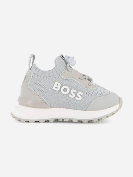 Baskets garçon a lacets Gris 1 - vertbaudet enfant 