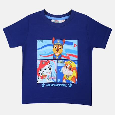 T-shirt manches courtes enfant imprimé pat patrouille Bleu+Marine 9 - vertbaudet enfant 