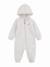 Combinaison zippée Pale ivory heather+Pink foam 1 - vertbaudet enfant 