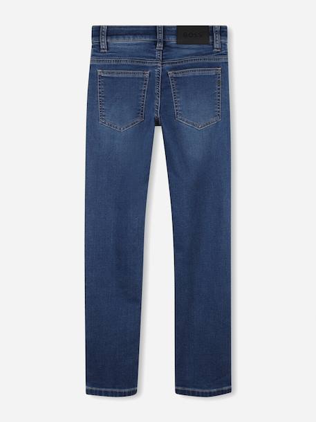 Jean coupe slim Bleu foncé 2 - vertbaudet enfant 