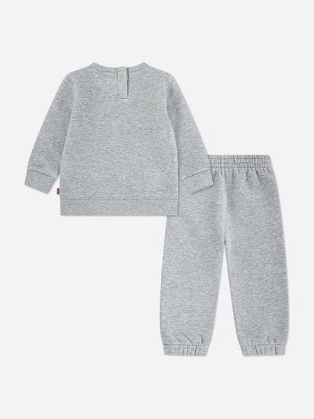 Ensemble garçon 2 pièces en coton Grey heather+Noir 2 - vertbaudet enfant 